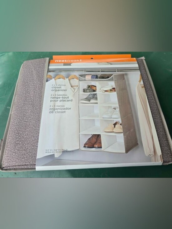 Other - Neatfreak! Taupe 8-Shelf Hanging Closet Organizer
